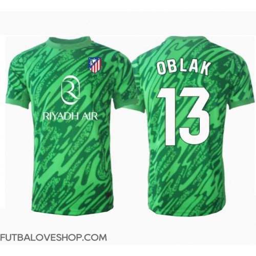 Dres Atletico Madrid Jan Oblak #13 Brankarsky Preč 2024-25 Krátky Rukáv